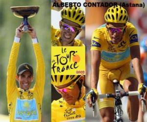 Puzzle Πρωταθλητής Alberto Contador, το Tour de France 2009